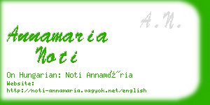 annamaria noti business card